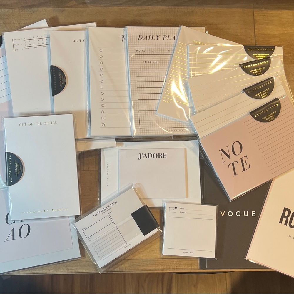 Cloth & Paper 19 piece Stationary Bundle